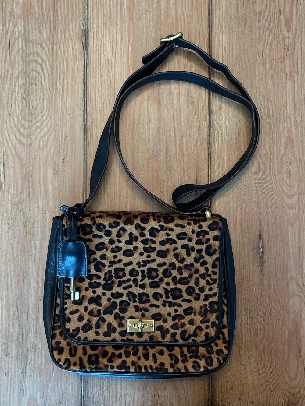 Fossil Leopard Print Crossbody Bag